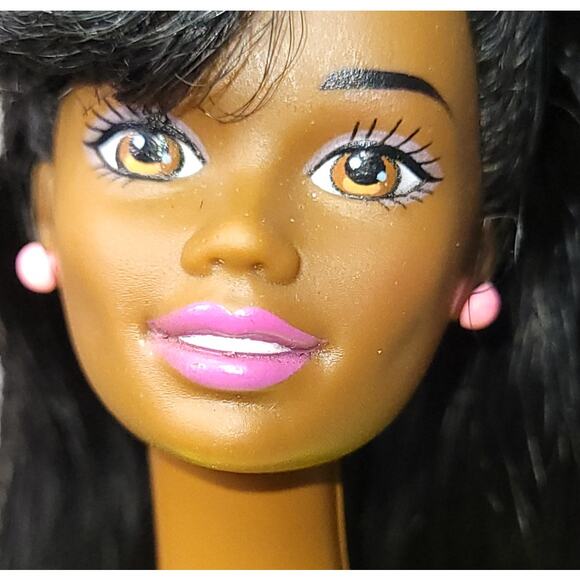 Vintage 1991 Mattel Snap N Play Barbie African American Doll #3556 Redressed - Picture 9 of 15